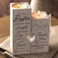 thumbnail image 2 of Double-sided Printed Candle Holder-best Friend Candle Best Friend Birthday Gift Christmas Gift For, 2 of 5