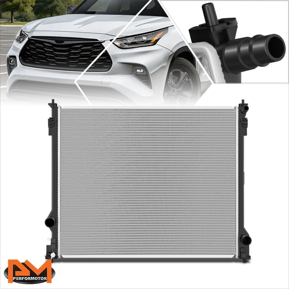 PM PERFORMOTOR Full Aluminum Core Cooling Radiator for 20-26 Toyota Grand Highlander DPI-13842