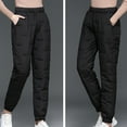 thumbnail image 5 of HUPOM Chino Pants For Women Cargo Pants Legging High Waist Rise Full Slim Straight M, 5 of 6