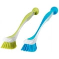 thumbnail image 1 of Long Handle Dish Brush with Soft Grip & Suction Cup - 2 Pieces, 1 of 5