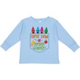 thumbnail image 3 of Inktastic 1st Day of Kindergarten Crayons and Apple Back to School Boys or Girls Long Sleeve Toddler T-Shirt, 3 of 5