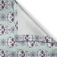 thumbnail image 3 of Ambesonne Geometric Kitchen Curtains, Floral Damask Skulls, 55"x45", Pale Blue Purple White, 3 of 3