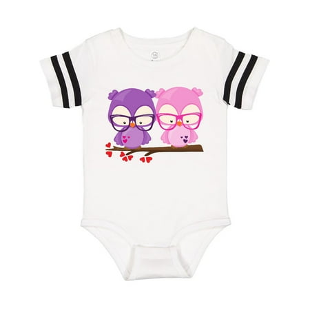 

Inktastic Valentine s Day Owls Owls In Love Hearts Gift Baby Boy or Baby Girl Bodysuit