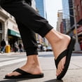 thumbnail image 7 of CHICVOMEY Flip Flops for Men Open Toe EVA Minimalist Anti Slip Lightweight Breathable Thong Sandals Summer Vacation Beach Casual, 7 of 7