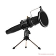 thumbnail image 2 of Mini Desktop Microphone Stand + Shock Mount Mic Holder + Filter Kit for Studio Recording Online Broadcasting Chatting Singing Meeting, 2 of 6