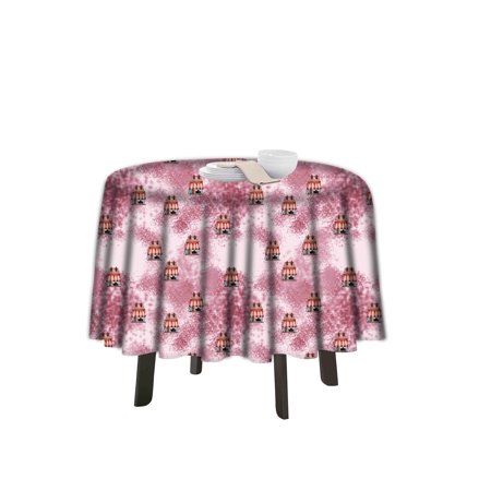

eloria Abstract Printed Round Table Cloth Resistant Washable Decorative Table Cover for Dining Table