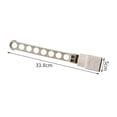 thumbnail image 2 of Fiudx Percha Portátil, Diseño Sin Perforaciones de 8 Agujeros, Junta Desmontable para Ajustar La Longitud, Ideal para Viajes, Hoteles y Uso En Interiores, Instalación Sencilla, Material Resistente, I, 2 of 2