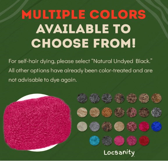 Locsanity All Hair Types Dreadlocks Adhesive Natural Hair Extensions 8", Barbie Pink