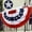 1.5x3 Foot, variant on American Pleated Fan Flag Buntings for Outside 2x4- Heavy Duty USA Patriotic Bunting Banner Flags with Embroidered Stars and 3 Brass Grommets 4th of July Memorial Day Party Outdoor Decoration