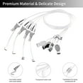 thumbnail image 4 of 4-Pack Picture Hanging Wire Invisible with Adjustable Photo Hook + S Metal Hook for Picture Rail Frame Hanging System Art Gallery Picture Display Kit (1M), 4 of 7