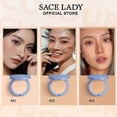 thumbnail image 5 of SACE LADY Polvo fijador para rostro, cobertura total, polvos a presión, larga duración, resistente al agua, corrector, maquillaje, cosméticos, maquillaje, blanco marfil, 5 of 5