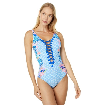 ISLE LATTICE ONE PIECE, MULTI SEA TURTLE SOIREE