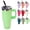 Green, variant on AQUAPHILE Insulated Tumbler with Leak-proof Lid and Straw, 30 oz Insulated Stainless Steel Coffee Mug with Handle, Travel Coffee Mug，Pink