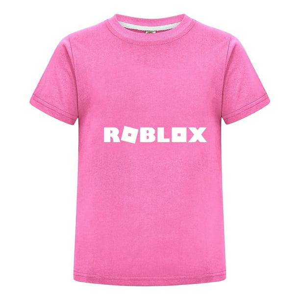 Camiseta Roblox para Niño Ninas en Verano, Playera Infantil Gamer con Estampado Colorido de Personajes, Ideal para Regalo y Uso Diario