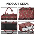 thumbnail image 4 of Large Capacity Tote Bag,Red Christmas Tree and Snowflake Pattern Handbag Fashion Luxury Tote Bag,15.7"x13"x 5.1" Inches,Laptop Compatible, 4 of 6