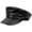 Black#2, variant on Women Yacht Captain Sailor Hat PU Newsboy Baker Boy Peaked Beret Cap