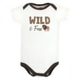 thumbnail image 5 of Hudson Baby Cotton Bodysuits, Wild Buffalo, Preemie, 5 of 9