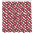 thumbnail image 3 of Ambesonne Roses Shower Curtain, Flowers on Nested Squares, 69"Wx75"L, Multicolor, 3 of 3