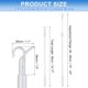 thumbnail image 2 of 2 Piezas Varilla de 14"-23" para Persianas Sin Cable, Varilla para Subir y Bajar Cortinas, Plata, 2 of 6