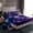 Blue Pink Purple, variant on Manfei Female Men Blue Butterfly Twin Sheet Sets 3pcs,Chic Floral Flowers Twin Fitted Sheet Microfiber,Abstract Gradient Breathable Flat Sheet,Microfiber Bedroom Decor