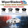 thumbnail image 2 of 2011 Mazda 6 Beam Wiper Blades Wipers WBUSA (Set of 2), 2 of 5