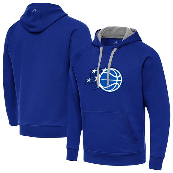 Men's Antigua Royal Orlando Magic New Logo Victory Pullover Hoodie
