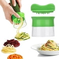 thumbnail image 2 of Rallador espiral de mano, cortador espiral de mano, rallador espiralizador de verduras, rallador de cocina, diseño de última generación, 2 of 8