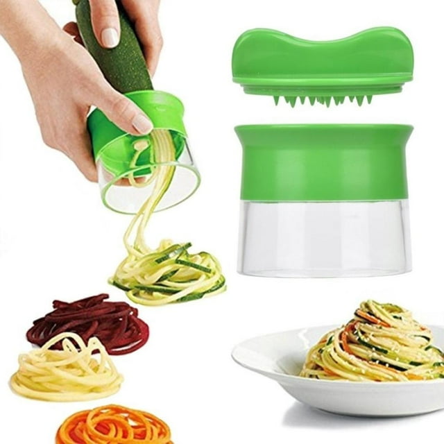 Cortador Espiral Espiral De La Mano Espiralizador De Verduras Duradera Cortadora De Cortador De Rallas Para Rallas Para Frutas Para Frutas Speravity HA034648-00