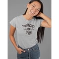 thumbnail image 2 of Mother's Day Flower Doodle Shaped T-Shirt Women -Image by Shutterstock, Female Small, 2 of 4