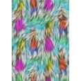 thumbnail image 1 of Ahgly Company Indoor Rectangle Patterned Cyan Opaque Blue Novelty Area Rugs, 5' x 8', 1 of 6