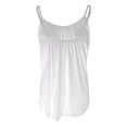 thumbnail image 5 of Sillenn Plus Size Tank Tops with Built In Bra Loose Stretch Yoga Tank Spaghetti Strap Camisole Sleeveless Flowy Tunic Blouses Casual Shelf Bras Undershirts Lightweight Basic Cami Vest White M, 5 of 5