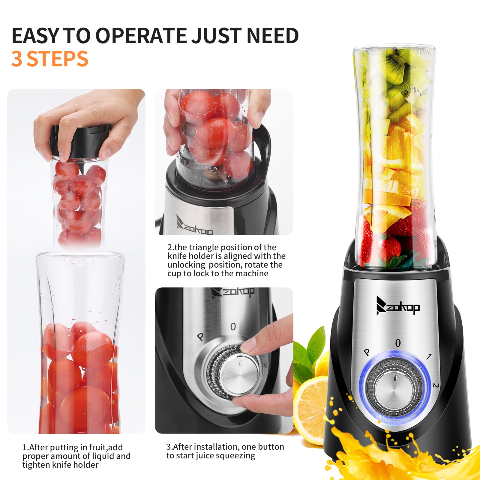 Private Jungle 120V 350W 600ml Plastic 2*600ml Three-speed Mechanical Personal Size Blenders/Mini Blenders,Black Private Jungle 120V 350W 600ml Plastic 2*600ml Three-speed Mechanical Personal Size Blenders/Mini Blenders,Black