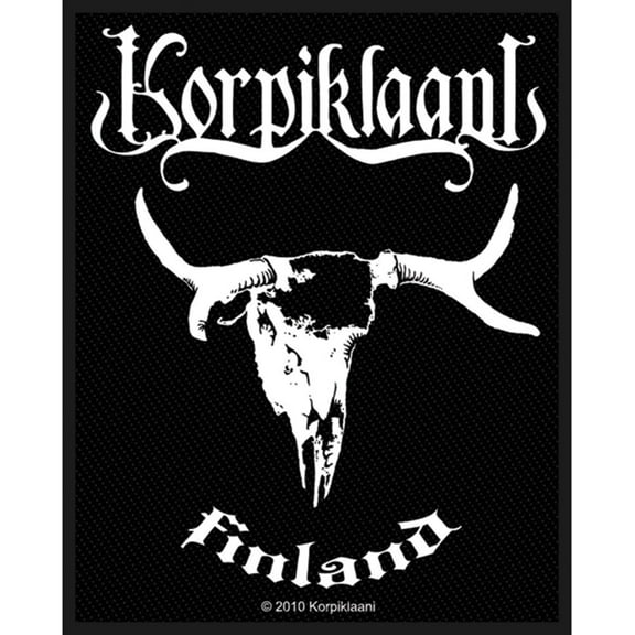 Korpiklaani Men's Finland Woven Patch Black