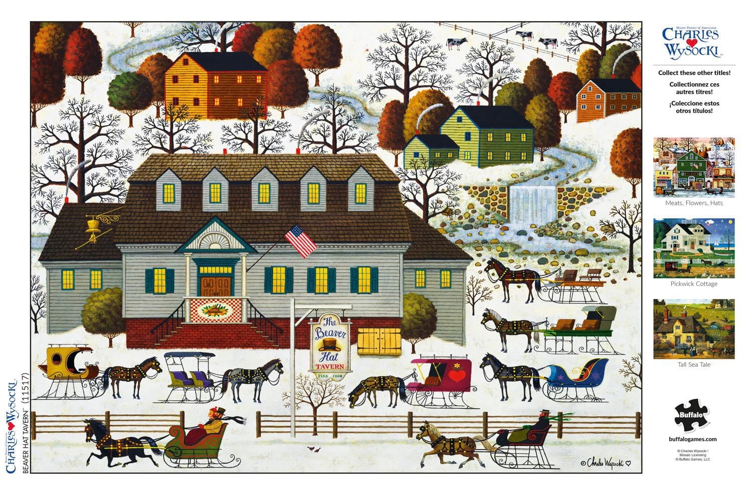 Buffalo Games - Charles Wysocki - Beaver Hat Tavern - 1000 Piece Jigsaw Puzzle