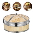 thumbnail image 5 of 1pc Chinese Bamboo Steamer Kitchen Food Steamer with Lid Cooking Tools, 5 of 5