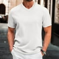 thumbnail image 2 of Men's Quick Dry V Neck T-Shirt Sport Soft Short Sleeve Moisture Wicking Running Sports Fitness Casual T-Shirt Tops, 2 of 6