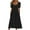 Black, variant on RYRJJ Summer Dresses for Women Short Sleeve Eyelet Dress Buttons Scoop Neck Boho Casual Beach Vacation Maxi Long Dresses with Pockets(Grey,S)