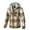Yellow, variant on Men's Flannel Jackets Fleece Lined Hooded Plaid Shirt Jacket Casual Loose Thicken Quilted Buttons Down Winter Warm Coat