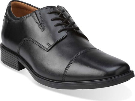 D Clarks Mens Tilden Cap Tan Leather Lace-Up Oxfords Shoes 7 Medium BHFO 7636 
