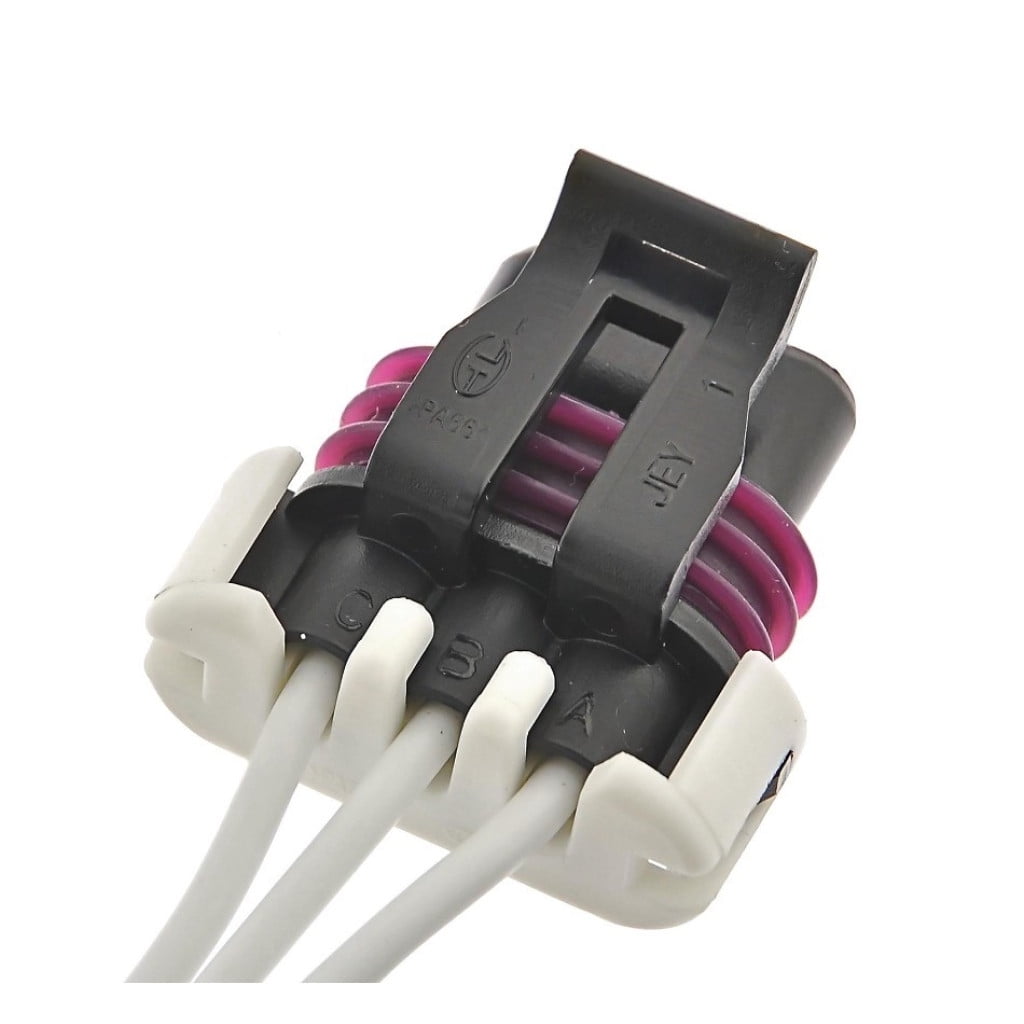 CarLights360 For Cadillac DeVille 1997 1998 1999 Electrical Connector | Plastic | Metal Contact Terminal | Blade Terminal | Push On Attachment Method | 1 Male Connector