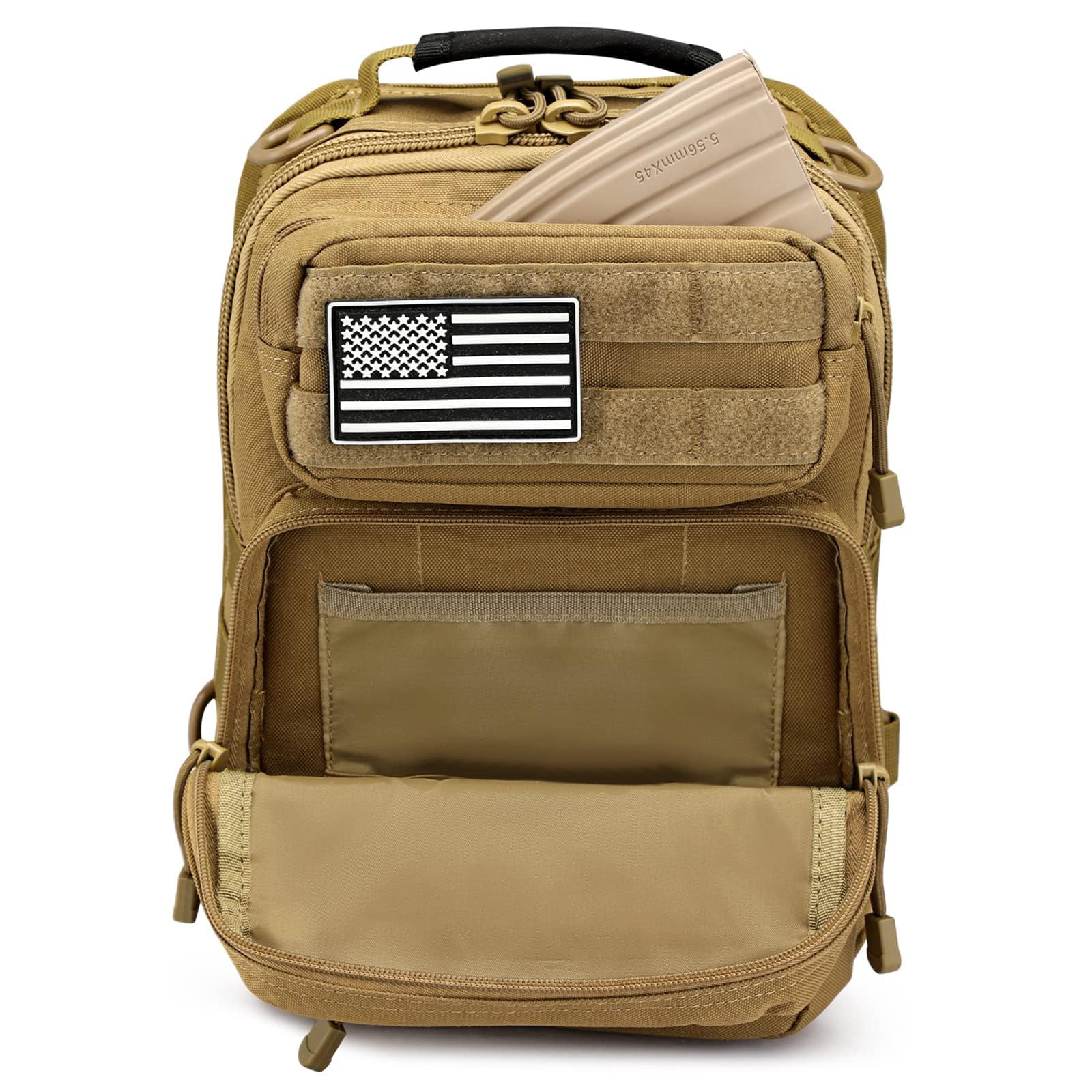 G4Free Rover Sling Backpack, Compact Crossbody Shoulder Bag with Multiple Pockets for Outdoor Use