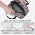 thumbnail image 3 of Naloa Skull flower leaf Plaid Print Lunch Bag for Women & Men Insulated Lunch Box or Cooler Lunch Tote Bags for Work, Travel, Outdoor, 3 of 5