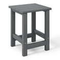 thumbnail image 5 of WestinTrends Malibu Kids Outdoor Patio Furniture HDPE Adirondack Square Side Table, Gray, 5 of 15