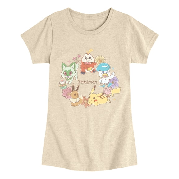 Pokémon - Cafe Spring Fitted Short Sleeve Graphic T-Shirt