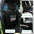 thumbnail image 5 of For 2016-2023 Toyota Tacoma FH Group Custom Fit Neoprene Car Seat Covers Waterproof - Beige Front, 5 of 6