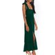thumbnail image 1 of Vestido sin mangas para mujer, con cordones, tirantes en los hombros, dobladillo con volantes, cintura alta, cinturón, aberturas laterales, vestido de verano, 1 of 4