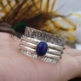 thumbnail image 2 of Lapis Lazuli Ring - Spinner Ring - Statement Ring - Meditation Ring - Meditation Ring - Thumb Bohemian Ring - 925 Sterling Ring - Silver, 2 of 8
