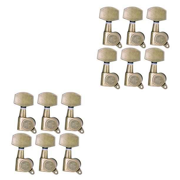 Matsuzay Clavijas de afinación de 6 piezas, accesorio de instrumento de componente profesional, cabezales de máquina, piezas de guitarra para reemplazar Type2 NO2 Matsuzay CBP378689