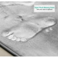 thumbnail image 4 of Clara Clark 2 Piece Premium Memory Foam Bathroom Mat Set, 17x24 Plus 20x32 Inch Bath Rugs, Silver, 4 of 6