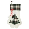 thumbnail image 1 of Christmas Stocking Cute Cat Paw Snowflake Xmas Tree Christmas Hanging Stocking, 1 of 9